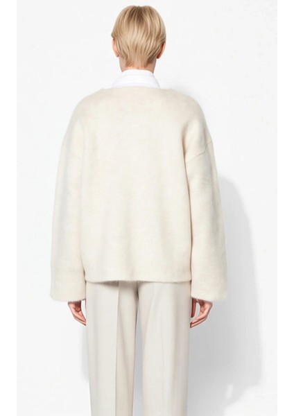 Kadın Fermuarlı Yumuşak Dokulu Triko Hırka Mont Görünümlü Şık ve Konforlu Dış Giyim Seçeneği indirimleri