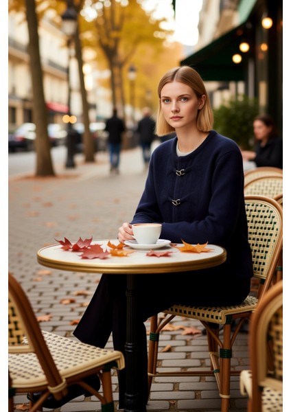 Kadın Dokulu Geniş Kalıp Mont Görünümlü Triko Hırka Kış Sezonu ve Stil Sunar Fonksiyonel Şık fiyatları