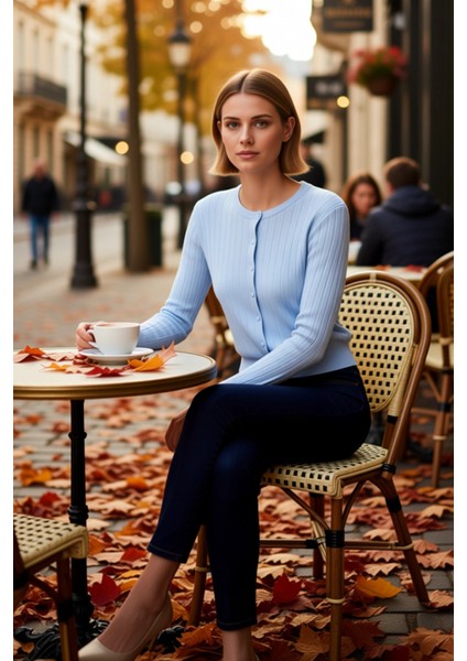 Kadın Fitilli Triko Hırka Bluz Takım Modern Kesim Günlük Kombinler Için Ideal Bir Seçenek Şık fiyatları