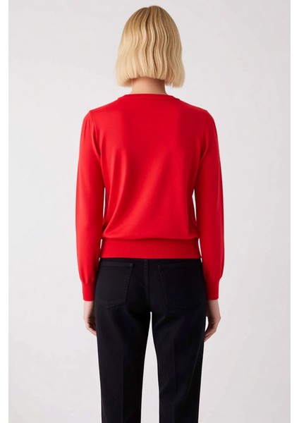 Kadın Zamansız Şıklık Sunan Klasik Düğmeli Hırka Konforlu %100 Pamuk Örgü Tasarım Günlük Kullanım indirimleri