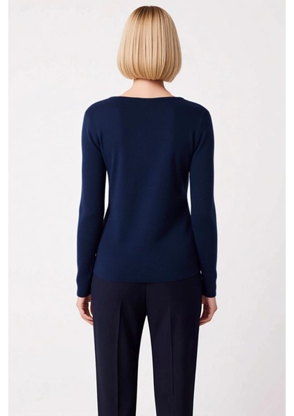 Kadın Premium Iplik Fitted Vücuda Oturan Triko Hırka Uzun Kollu Düğmeli Şık Günlük Stile Uyumlu indirimleri