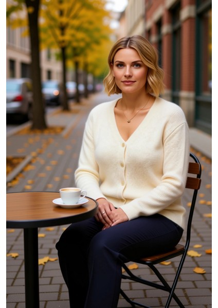 Kadın Gardırobunun Vazgeçilmezi V Yaka Yumuşak Dokulu Konforlu Triko Hırka Günlük Şıklık Şık fiyatları