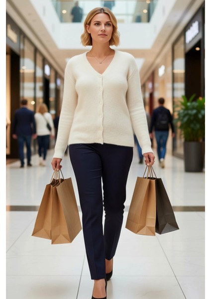 Kadın Gardırobunun Vazgeçilmezi V Yaka Yumuşak Dokulu Konforlu Triko Hırka Günlük Şıklık Şık modelleri