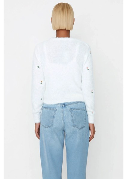 Kadın Nakışlı V Yaka Triko Hırka Takım Fonksiyonel Dayanıklı Kaliteli Konforlu Estetik Şık indirimleri