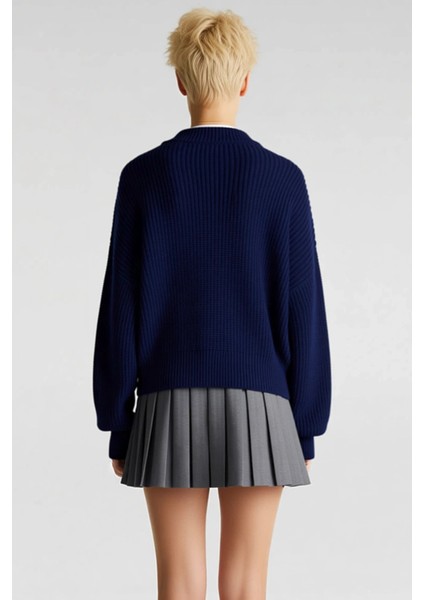 Kadın Antrasit Bomber Yaka Fermuarlı Triko Hırka Fonksiyonel Dayanıklı Kaliteli Konforlu Şık indirimleri