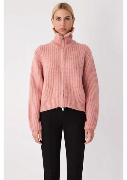 Kadın Geniş Kalıp Fermuarlı Triko Hırka Günlük Stilinizi Tamamlayan Yumuşak Dokunuş ve Konfor fırsatları