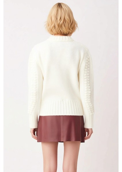 Kadın Nakış Detaylı Bağlamalı Regular Kalıp Triko Hırka Kışlık Şıklık Sunan Özgün Tasarım Şık indirimleri