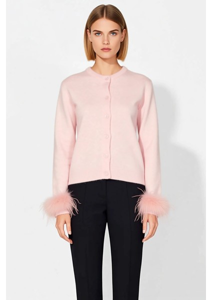 Kadın Bisiklet Yaka Otriş Detaylı Yumuşak Dokulu Triko Hırka Casual Şıklık Kombinlerinize Zarafet fırsatları