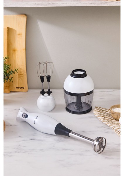 3'lü Beyaz Blender Seti, 1000W, Güçlü ve Şık Tasarım modelleri