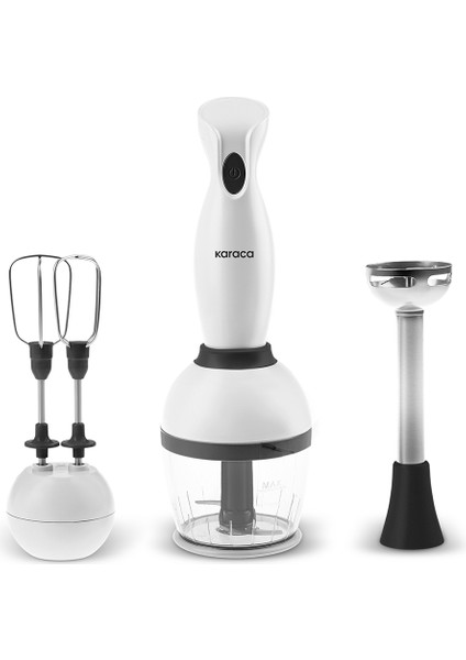 3'lü Beyaz Blender Seti, 1000W, Güçlü ve Şık Tasarım indirimleri