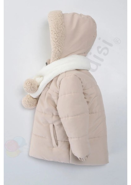 Kapüşonlu Cepli Içi Peluş Kürklü Fermuarlı Kapitone Kar Şişme Kışlık Erkek Bebek Mont Çocuk Kaban fiyatları