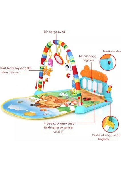 Buğz Piyanolu Mantar Oyun Halısı modelleri