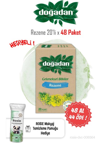Rezene Bitki Çayı 48 Al 44 Öde, Rosıe Hediyeli