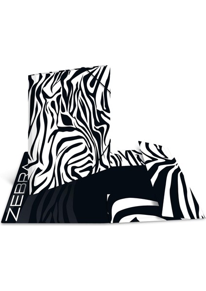 19687 Dosya Dosyası Dın A4 Hayvan Baskılı Zebra 3&apos;lü Set, Sağlam Karton, Baskılı Iç Kapak ve Düzenleme Dosyası Çocuklar, Erkek ve Kız Çocukları Için Evrak Dosyası