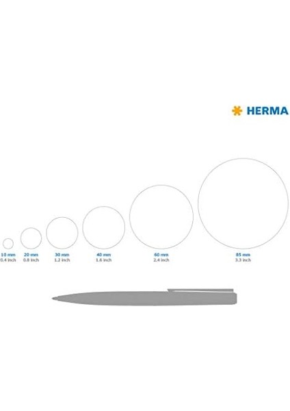 Herma 4387 Üniversal Etiket Dın A4 Çıkarılabilir 30 Mm, 25 Yaprak, Kağıt, Mat, Yuvarlak, Çıkarılabilir ve Tekrar Yapışan Adres Çıkartması, 1.200 Yapışkan Etiket, Beyaz modelleri