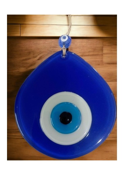 Mavi Nazar Boncuklu Mavi Renk Nazar Boncuklu Damla Desen El Yapımı Duvar Süsü fiyatları