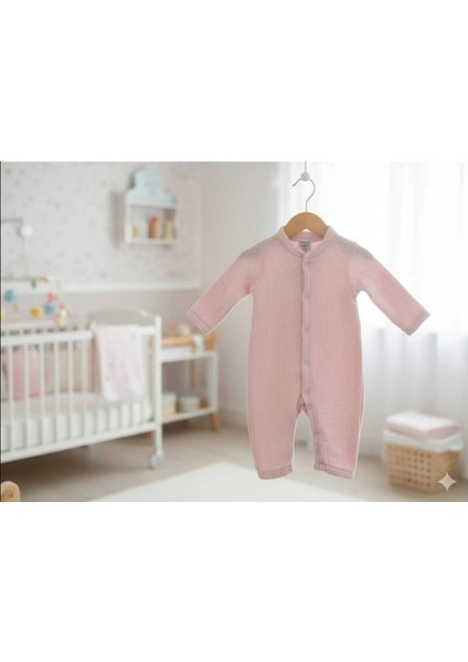 Müslin Tulum | %100 Pamuk Beyaz Uzun Kollu | 0-3 Ay Hastane Çıkışı | Nefes Alan | Çıtçıtlı modelleri