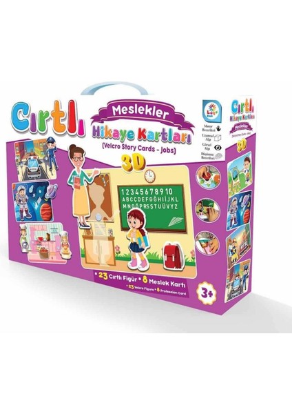 Laço Kids Meslekler Cırt Cırtlı Hikaye Kartları LC7206