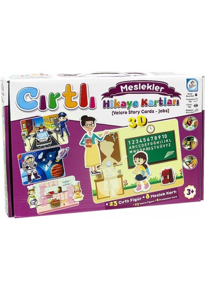 Laço Kids Meslekler Cırt Cırtlı Hikaye Kartları LC7206 fiyatları