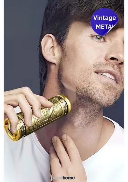 Mini Şarjlı Traş Makinesi, Şık ve Taşınabilir Vintage Tasarım ile Kullanıma Hazır