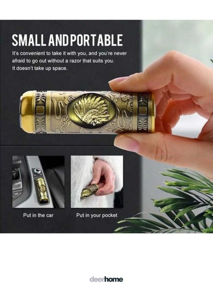 Mini Şarjlı Traş Makinesi, Şık ve Taşınabilir Vintage Tasarım ile Kullanıma Hazır fırsatları