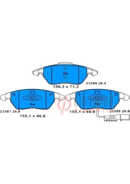 Sangsın SP1692 Ön Fren Balata Fişli Audı A1 11->/ A3 03->/ Tt 06-10 / Seat Altea 04->/ Ibıza 08-> / Skoda Fabıa. Ye Tı 10->/ Octavıa 04->/ Rapıd 12-> Superb 08->/ Vw Golf 98->/ Jetta. Passat. Caddy 05
