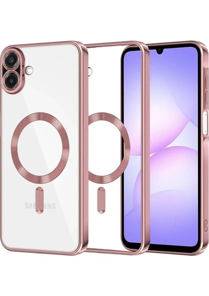 Rdbydn Newface Samsung Galaxy A07 Kross Magneticsafe Kapak - Rose