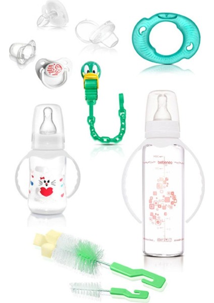 Beyaz Biberon Seti, Sağlıklı ve Şık Bebek Beslenme Tercihi Için Ideal Seçim