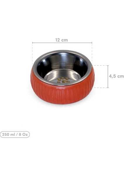 Mikopet Organik Seramik Mama Kabı Kiremit modelleri