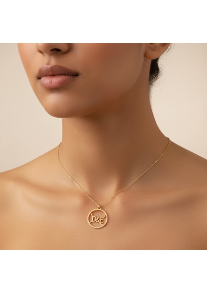 8 Ayar Altın Kolye Ucu D&e GM10844 0.5 gr