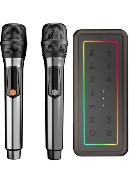 M60 Vega 100W Rgb 2 Adet Kablosuz Mikrofonlu Bluetooth Karaoke Hoparlör (15.000MAH Batarya) modelleri