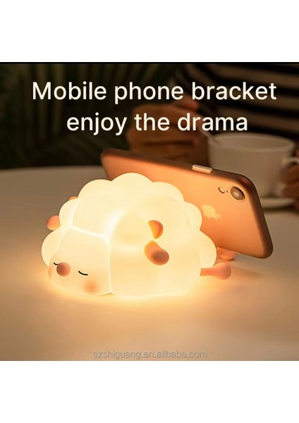 Yumuşak Silikon Gece Lambası –sevimli Koyun Dokunmatik & Sıkınca Yanan modelleri