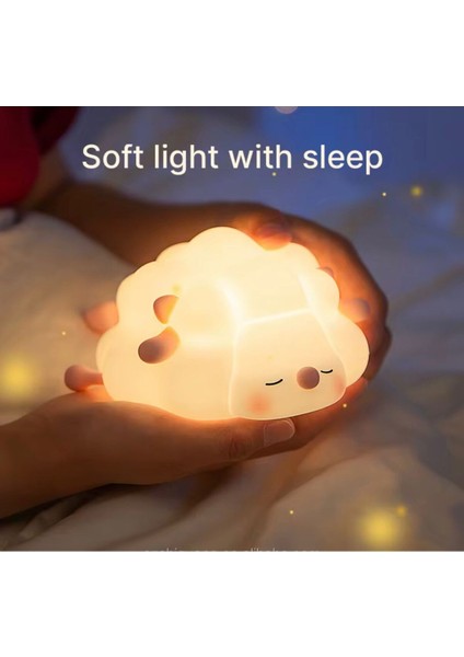 Yumuşak Silikon Gece Lambası –sevimli Koyun Dokunmatik & Sıkınca Yanan fırsatları
