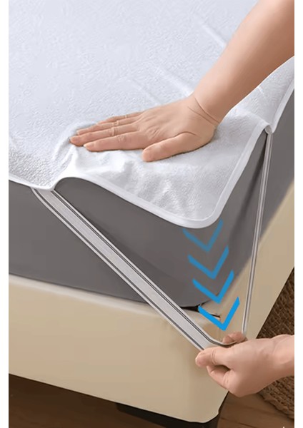 Terry Pamuklu Sıvı Geçirmez Köşe Lastikli Sessiz Alez – Tek / Çift Kişilik, Bebek & Çocuk