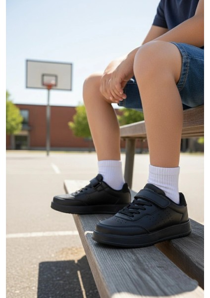 Atina-Siyah Çocuk Günlük Sneaker