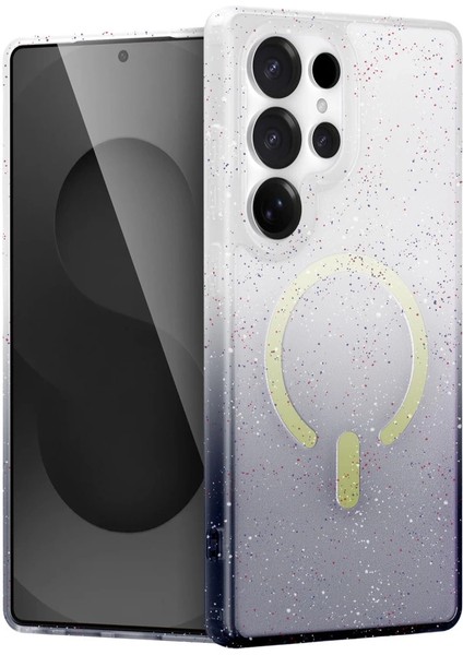 Samsung Galaxy S25 Ultra Pummel Shiny Magsafe Kapak - Siyah