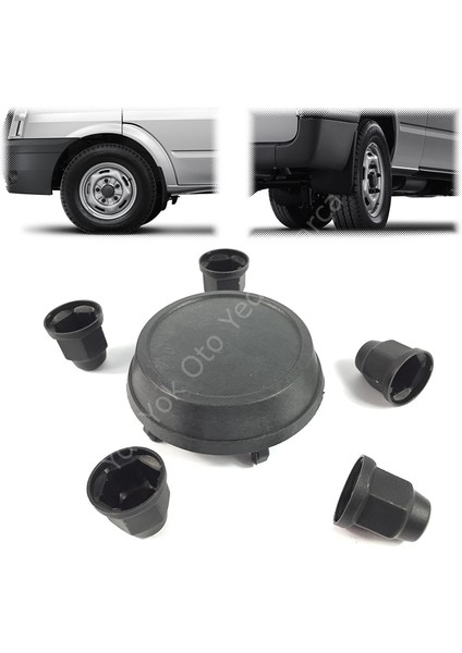 Ford Transit Jant Göbeği ve Bijon Somun Kapağı 2001-2014