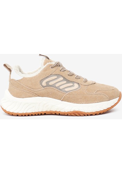 Greyder LAB Kadın Bej Hakiki Deri Spor Ayakkabı 5K2CA45380