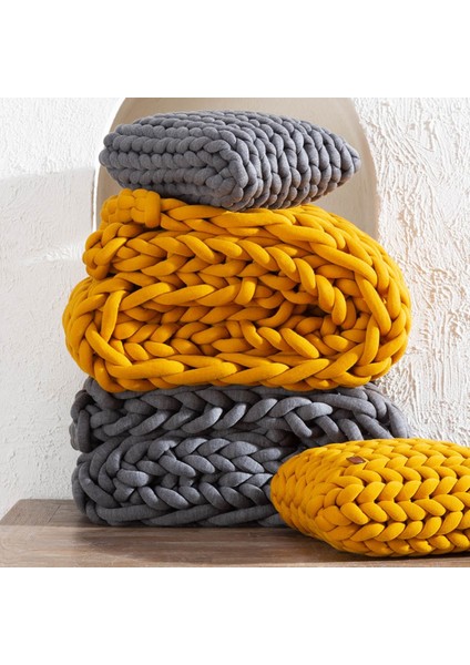 Abella Koltuk Şalı Hardal 120X180 indirimleri