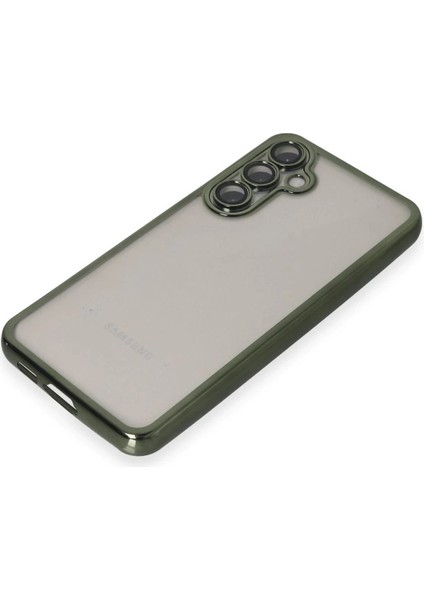 Samsung Galaxy S23 Fe Kılıf Lensli Silikon - Yeşil fırsatları