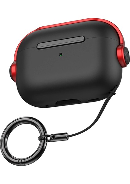 Airpods 3 (3.nesil) Cool Kılıf - Siyah-Kırmızı