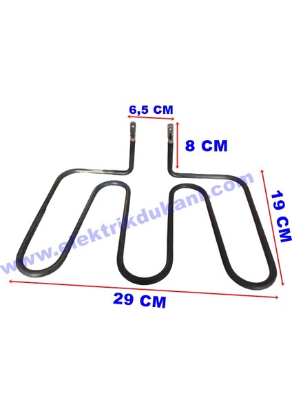 Sanayi Tip Tost Rezistansı 1250 W 220 V8,5 ? Cr-Ni