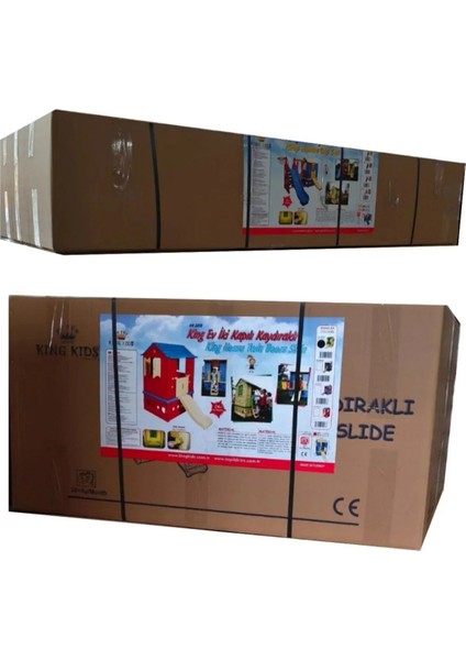 Iki Kapılı Oyun Evi Kaydıraklı Salıncaklı 2+ Yaş Güvenli Çocuk Bahçe Kreş Anaokulu Parkı modelleri