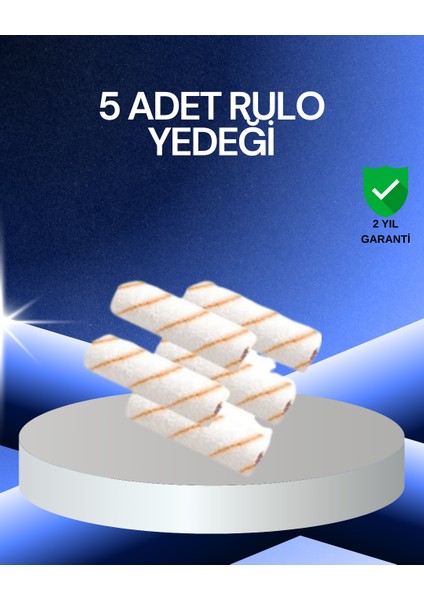5’li Rulo Boya Seti Küçük Detay Çalışmaları Için Uygun