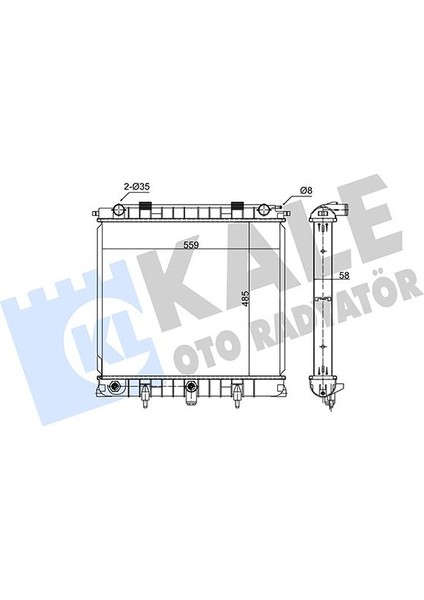 350500 Motor Su Radyatoru 26 6t Range Rover 2 P38A 2.5 D 94>02 ESR2502-ESR2502-PCC108460