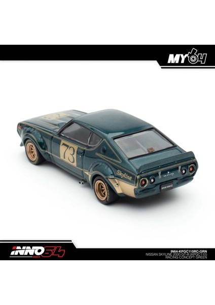 Inno 1/64 Nissan Skyline 2000 Gt-R (KPGC110) Racing Concept Green indirimleri