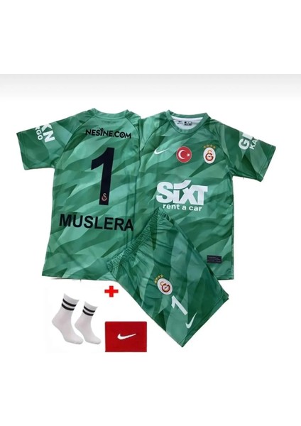 5 Yıldızlı Gâlâtâsârây Muslêrâ New Sezon Çoçuk 4 Lü Set Futbol Forması Şort Çorap Bileklik Hediyeli