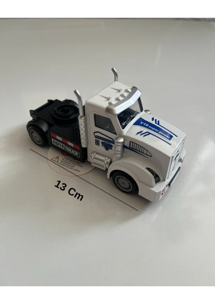 Metal Çek Bırak Tır Kafası Araba 13X5 cm Beyaz fiyatları