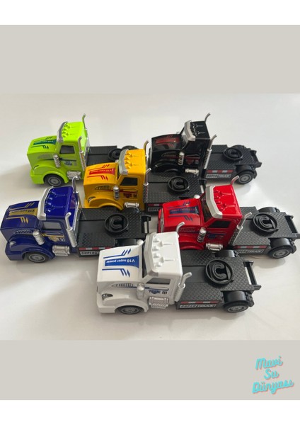 Metal Çek Bırak Tır Kafası Araba 13X5 cm Beyaz modelleri