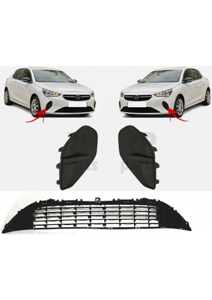 Opel Corsa- F- 2020-2023 Ön Tampon Panjuru Orta Kapağı (Radar Kapağı)(Tw) Oem No (9829800080)